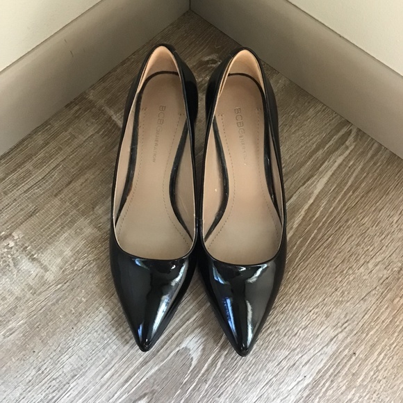 BCBGeneration SEXY BLACK PATENT HIGH HEELS 6.5 M EUC - Picture 1 of 9